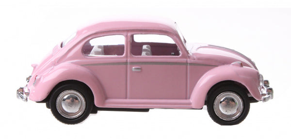 auto Volkswagen Beetle junior 6 cm die-cast roze
