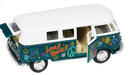 Metalen Volkswagen Microbus: Groen Met Opdruk