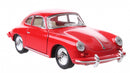 schaalmodel Porsche 1:32 junior die-cast 10 cm rood