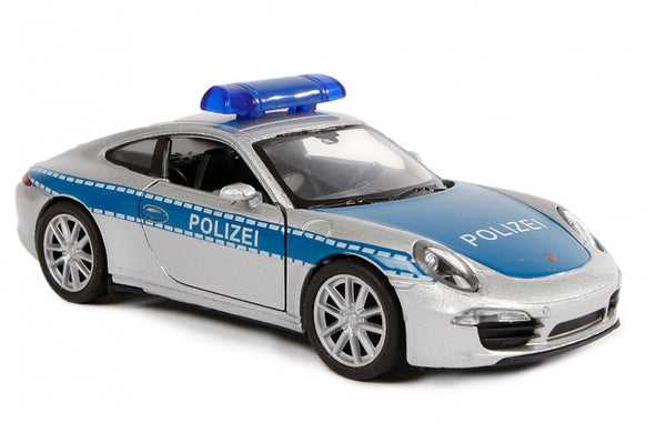 schaalmodel Porsche 911 Carrera S 1:38 aluminium zilver