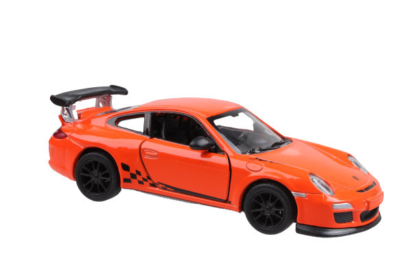 schaalmodel Porsche 911 GT3 RS 11 cm alu 1:36 oranje