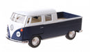 schaalmodel Volkswagen 1:34 die-cast 10 cm blauw