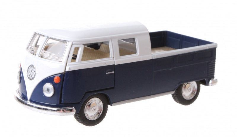schaalmodel Volkswagen 1:34 die-cast 10 cm blauw
