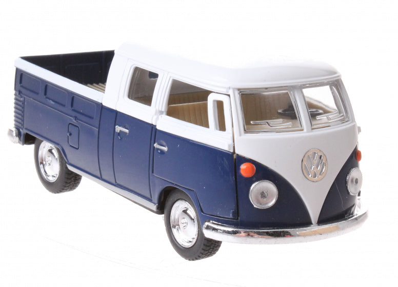 schaalmodel Volkswagen 1:34 die-cast 10 cm blauw