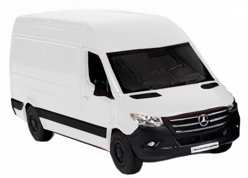 speelgoedauto Mercedes-Benz Sprinter 1:42 die-cast wit
