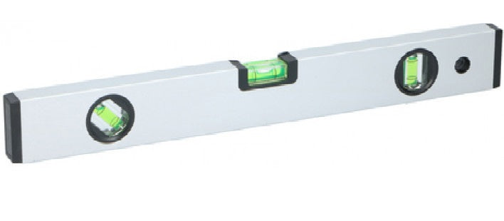 waterpas 40 cm staal grijs