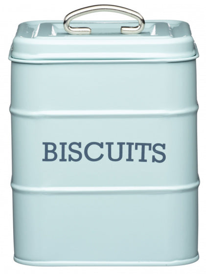 koekblik Living Nostalgia 19 cm tin lichtblauw