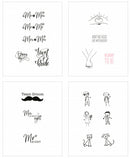 stickervel Built New York 20 x 10 cm PVC 4-delig