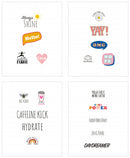 stickervel Built New York 20 x 10 cm PVC 4-delig