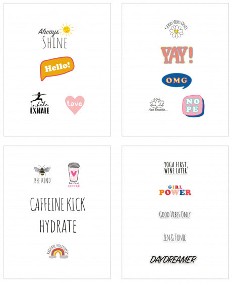 stickervel Built New York 20 x 10 cm PVC 4-delig