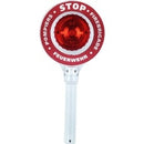 brandweer-stopbord met knipperlicht