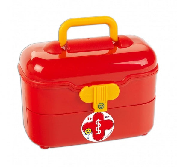 Dokterskoffertje met accessoires 10-delig rood
