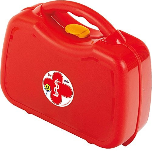 dokterskoffertje met accessoires 11-delig rood 26,5 cm
