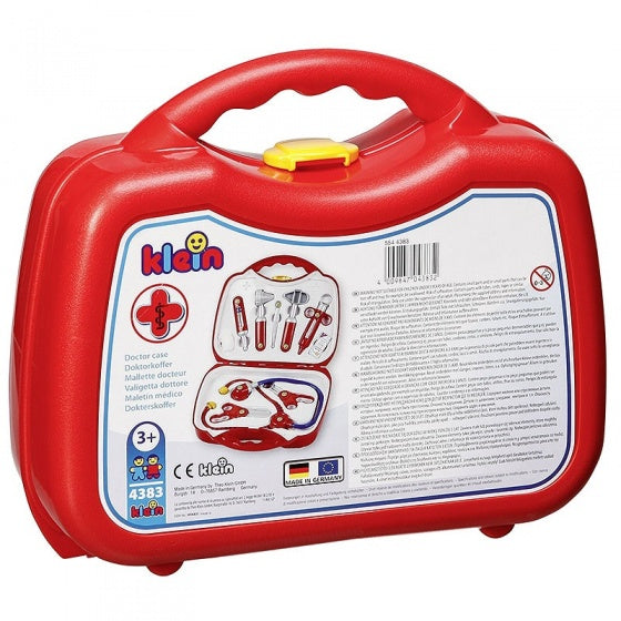 dokterskoffertje met accessoires 11-delig rood 26,5 cm