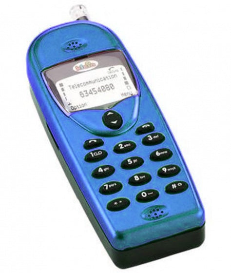 mobiele telefoon met geluid 12 cm blauw