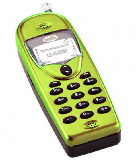 mobiele telefoon met geluid 12 cm groen