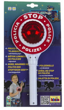 politie-stopbord met handvat en knipperlicht 29 cm