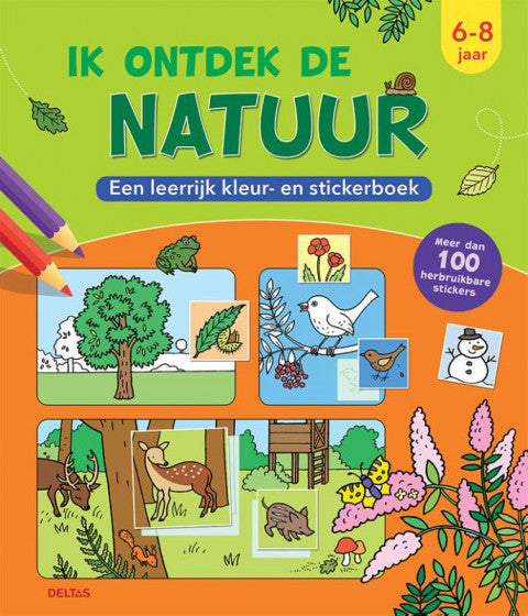 kleur- en stickerboek Ik ontdek de Natuur