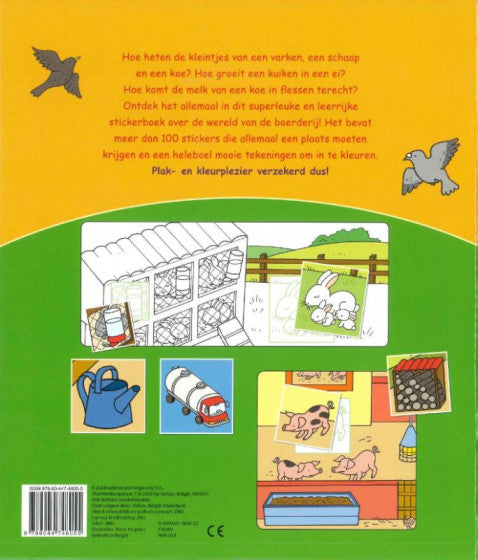 kleur- en stickerboek op de boerderij (5-7 jaar)