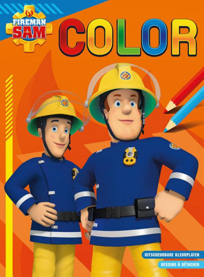 kleurblok brandweerman Sam junior oranje