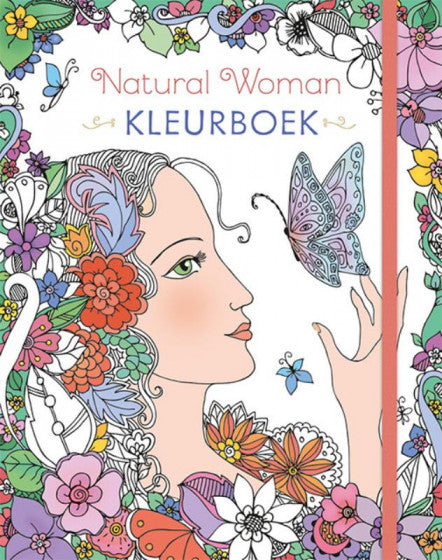 kleurboek Natural Woman junior A4 karton wit