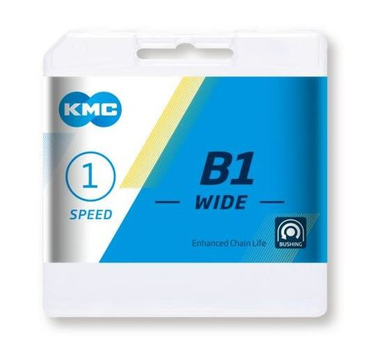 Ketting single speed KMC B1 Wide 112 schakels - zwart