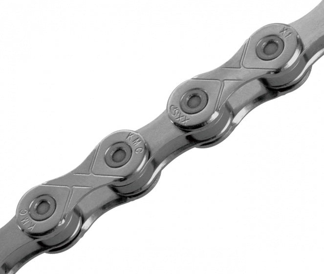 Ketting single speed KMC e1 long EPT 130 schakels - donker zilver