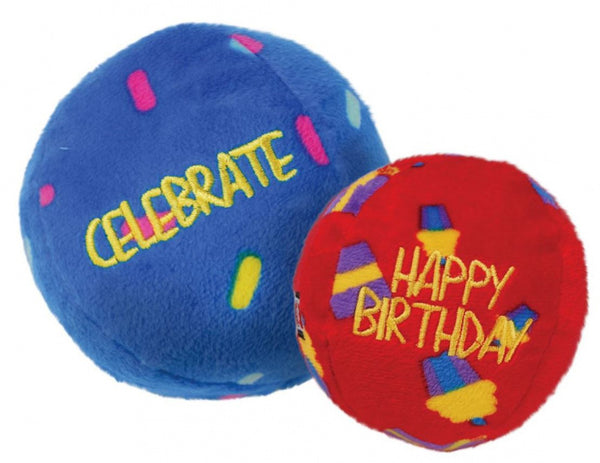 Kong Occasions Birthday Balls 7,5X7,5X7,5 CM 2 ST