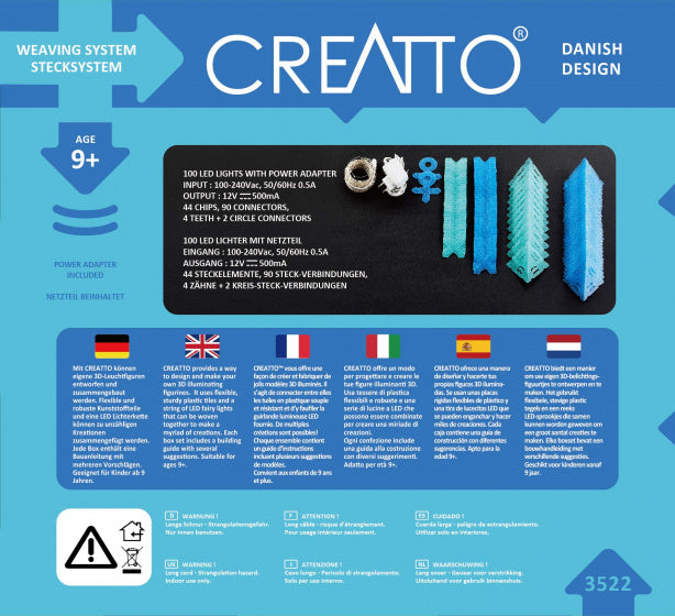 knutselset Creatto Haai junior blauw 242-delig