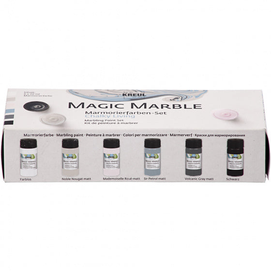 Magic Marble Verf Pastelkleuren, 6x20ml
