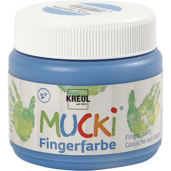 Mucki Vingerverf Blauw, 150ml