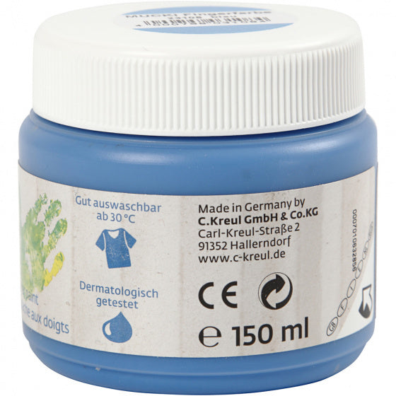 Mucki Vingerverf Blauw, 150ml