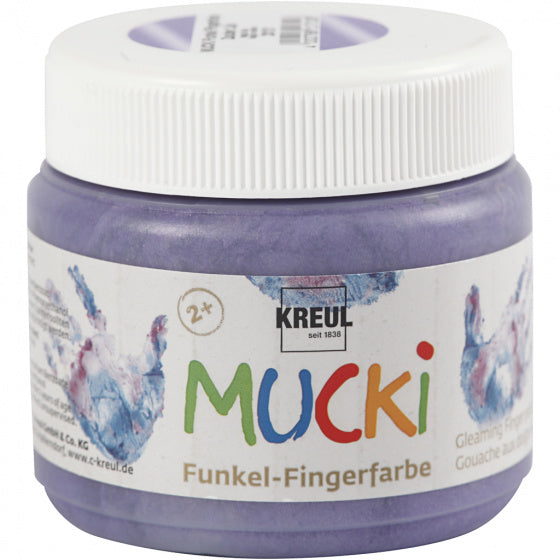 Mucki Vingerverf - Paars Metallic, 150ml