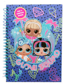 notitieboek hardcover meisjes A5 karton paars