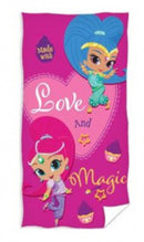 strandlaken Shimmer & Shine 70 x 140 cm katoen roze