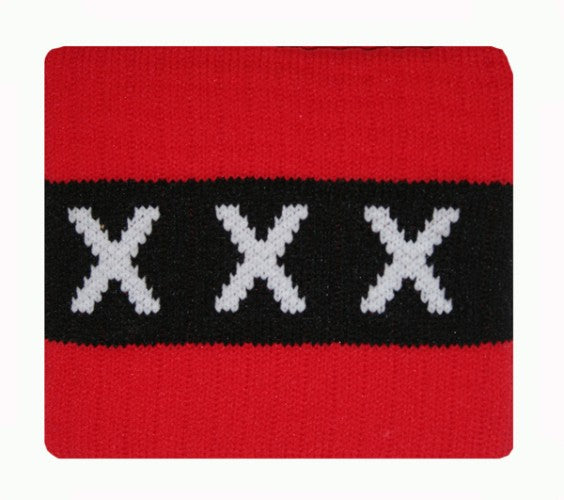 Aanvoerdersband Ajax rood/zwart xxx - Aanvoerdersband AJAX Amsterdam