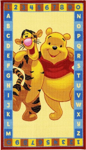 vloerkleed Winnie the Pooh ABC 140 x 80 cm