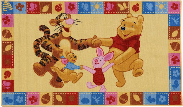 vloerkleed Winnie the Pooh en vrienden 140 x 80 cm