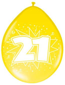 Ballonnen 21 jaar, 8st.