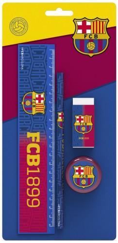 Schrijfset FC Barcelona FCB1899 - 4-delig - Schrijfpen Barcelona FC