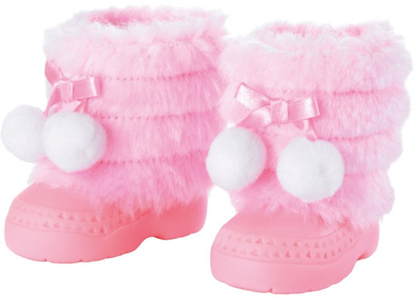 Winterlaarzen voor poppen roze