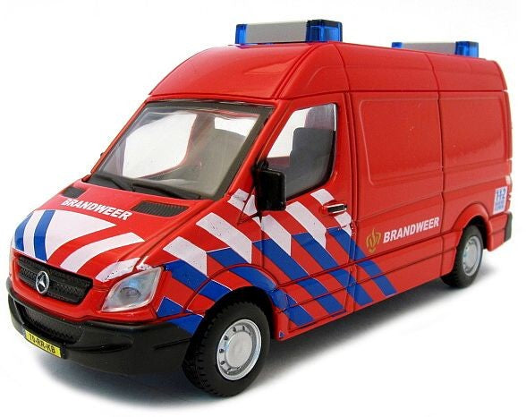 Auto Bburago - Mercedes Sprinter brandweer 1 -50 - Speelgoedauto BBurago