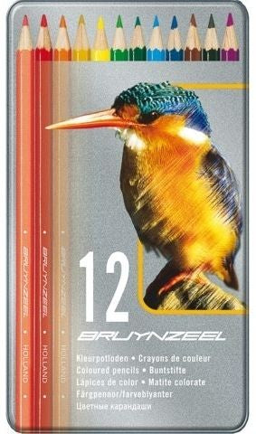 Bruynzeel 12 Kleurpotloden In Blik - Ijsvogel