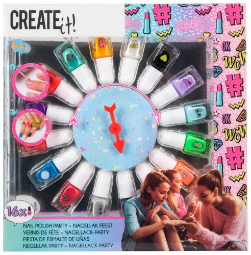 Create It! Nagellak Set met Keuzerad, 16st.