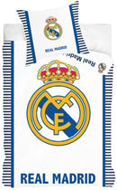 Dekbedovertrek wit/blauw 140 x 200 cm