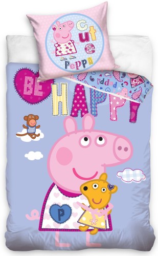 Dekbed Peppa Pig - Dekbedovertrek Peppa Pig