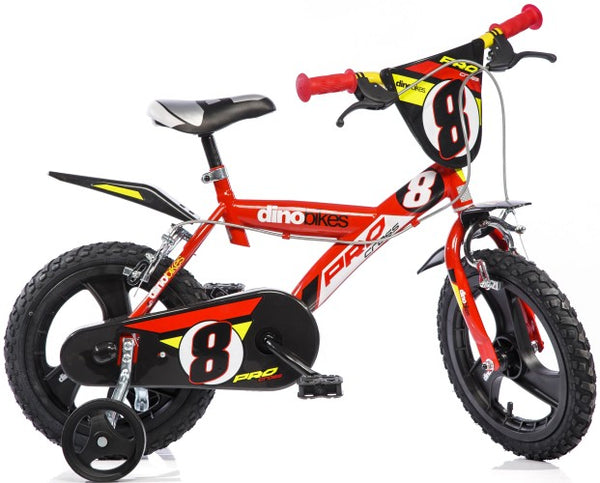 Kinderfiets Dino Bikes Pro-Cross rood 16 inch Kinderfiets Dinobikes