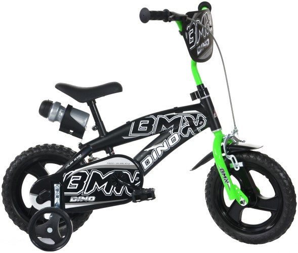 Kinderfiets Dino Bikes BMX zwart/groen 12 inch Kinderfiets Dinobikes
