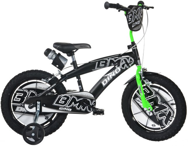 Kinderfiets Dino Bikes BMX zwart/groen 16 inch Kinderfiets Dinobikes