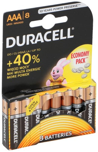 Batterijen Duracell Economy MN 2400 AAA 8 stuks AAA batterij Duracell